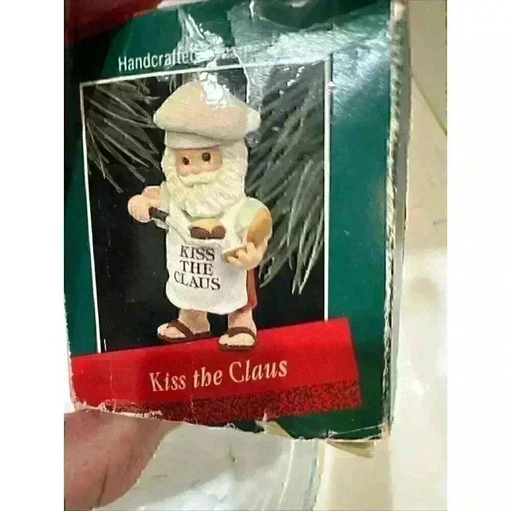 Hallmark Christmas Ornament 1988 Kiss The Claus